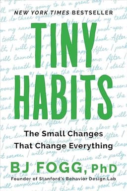 Tiny Habits book cover by BJ Fogg